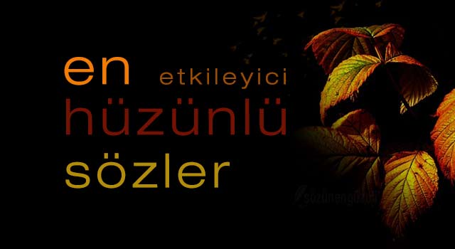 Hüzünlü Sözler (Kısa, Uzun, Resimli) / Hüzünlü Aşk Sözleri ve Şiirleri