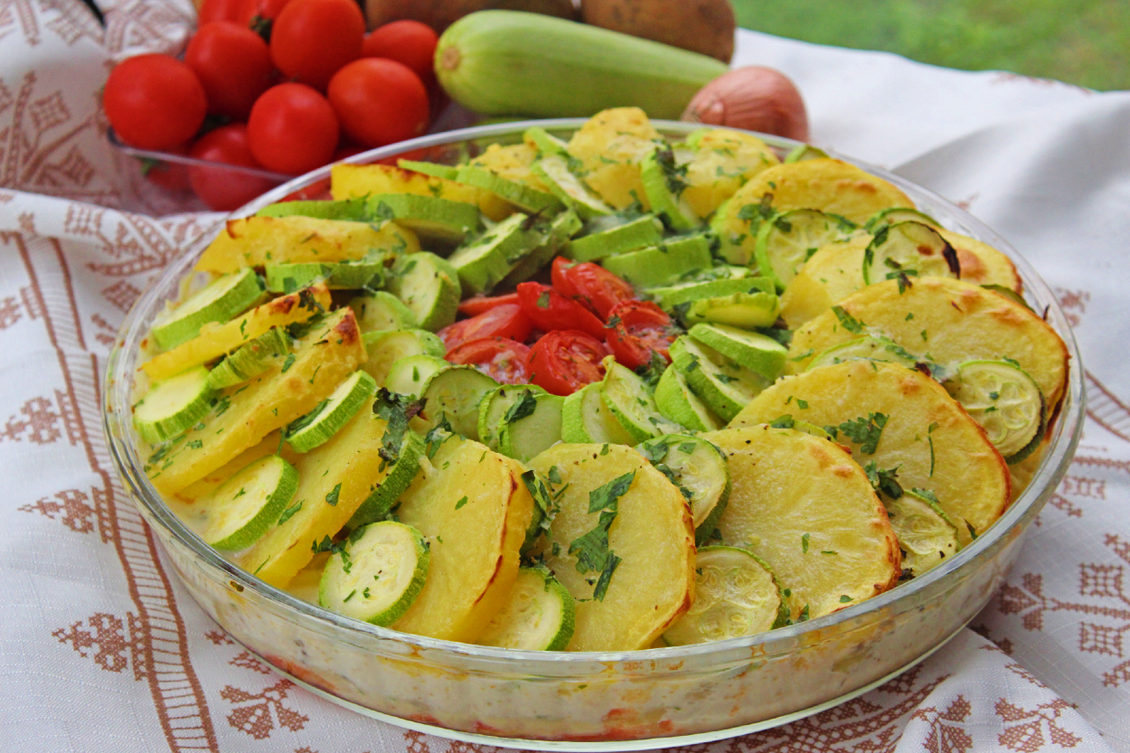 Fırında Kıymalı Sebze Dizmesi Tarifi