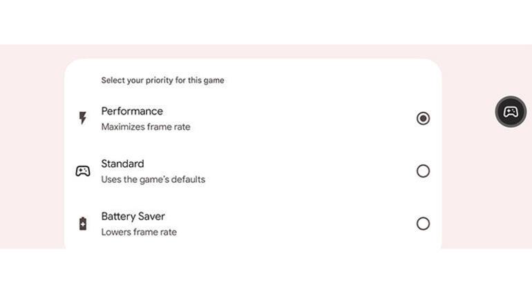 Android 12nin oyun modunun nasıl olacağı biraz daha detaylandırıldı