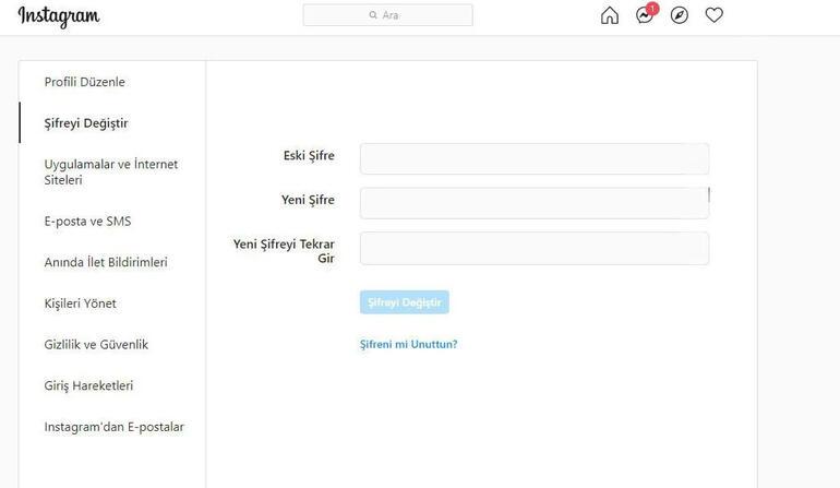 Instagram Şifremi Unuttum diyorsanız Instagram Şifre Yenileme ve Değiştirme Linki
