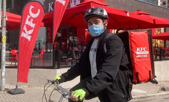 KFC Türkiye’de bisikletli kurye dönemi başladı