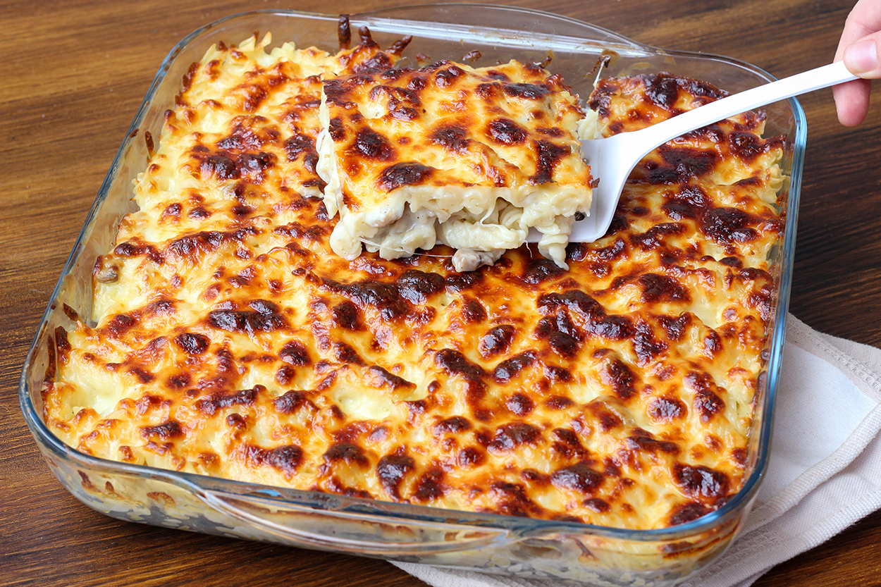 Mantarlı Fırın Makarna Tarifi