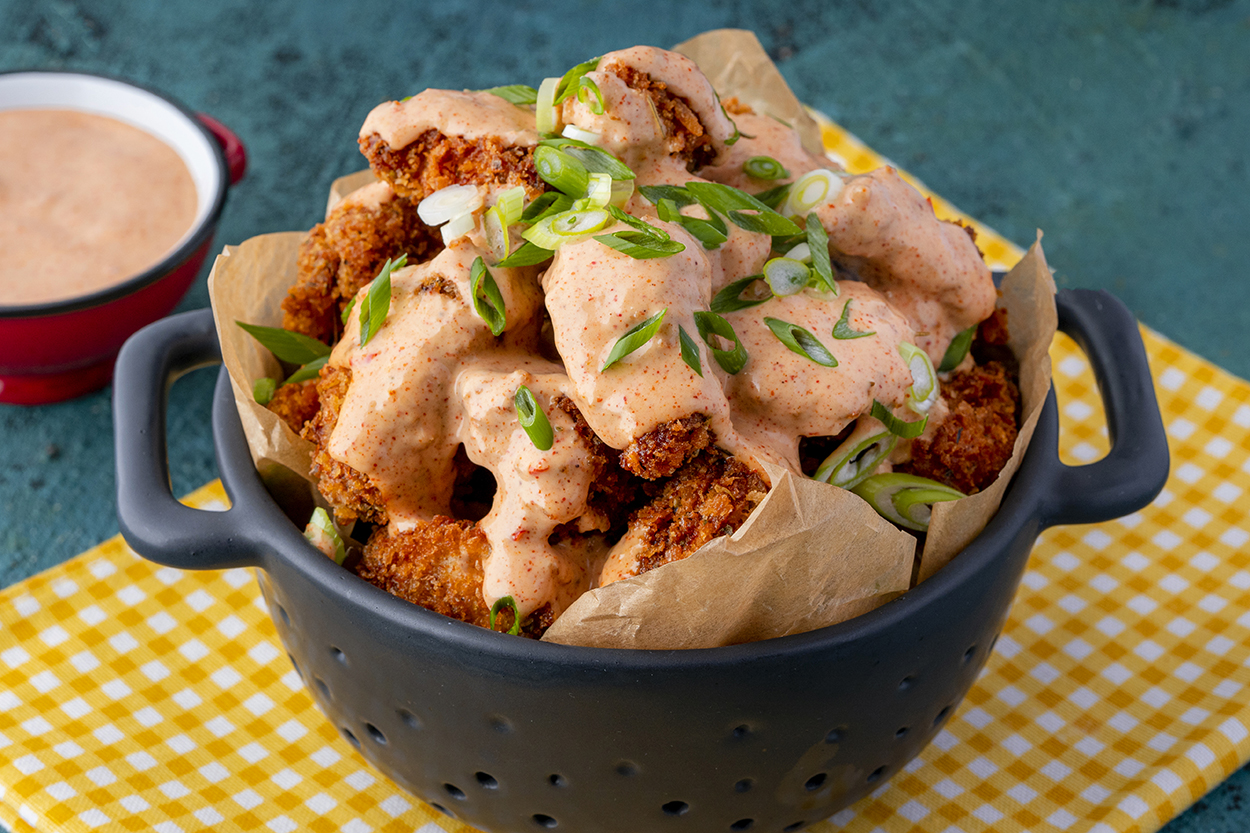 Acı Tatlı Sarımsak Soslu Popcorn Tavuk Tarifi