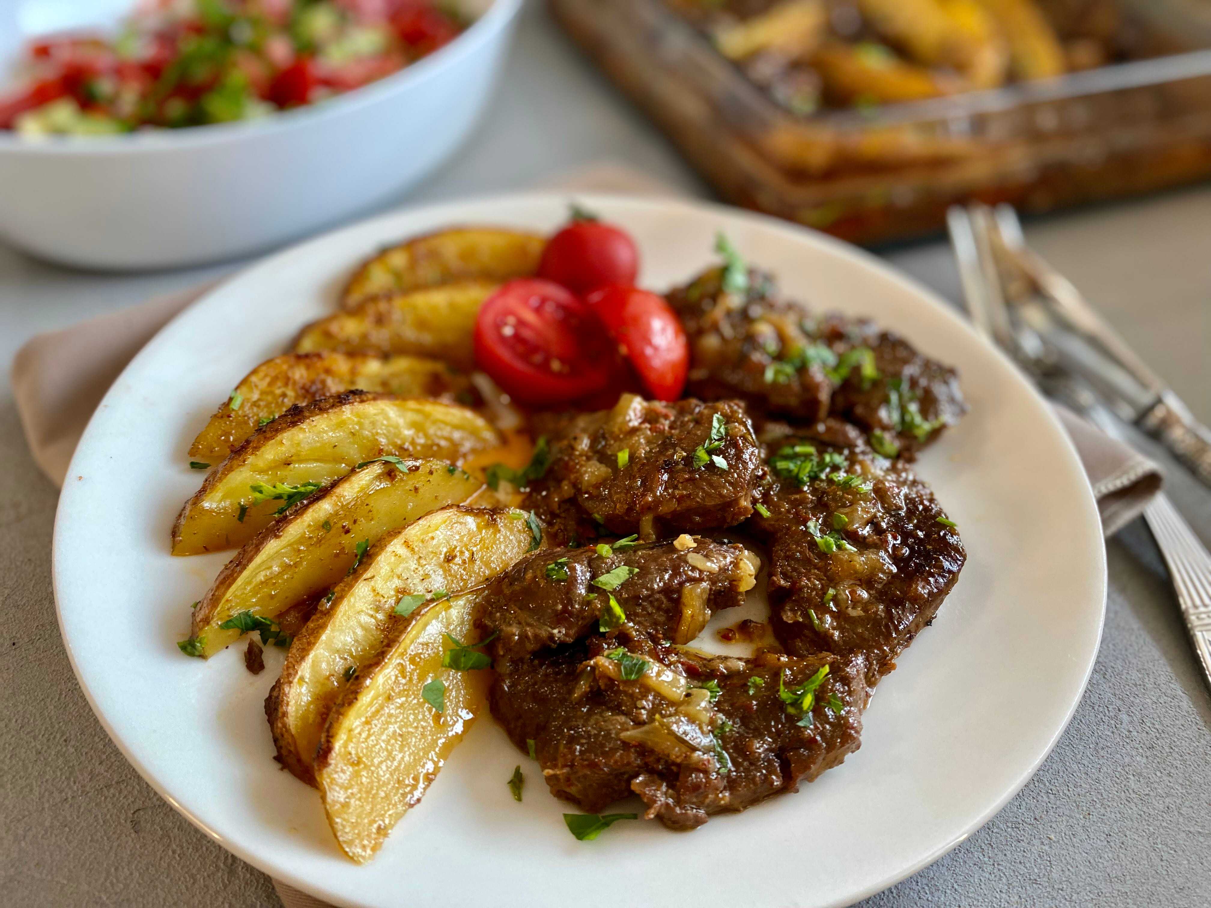 Fırında Etli Patates Tarifi