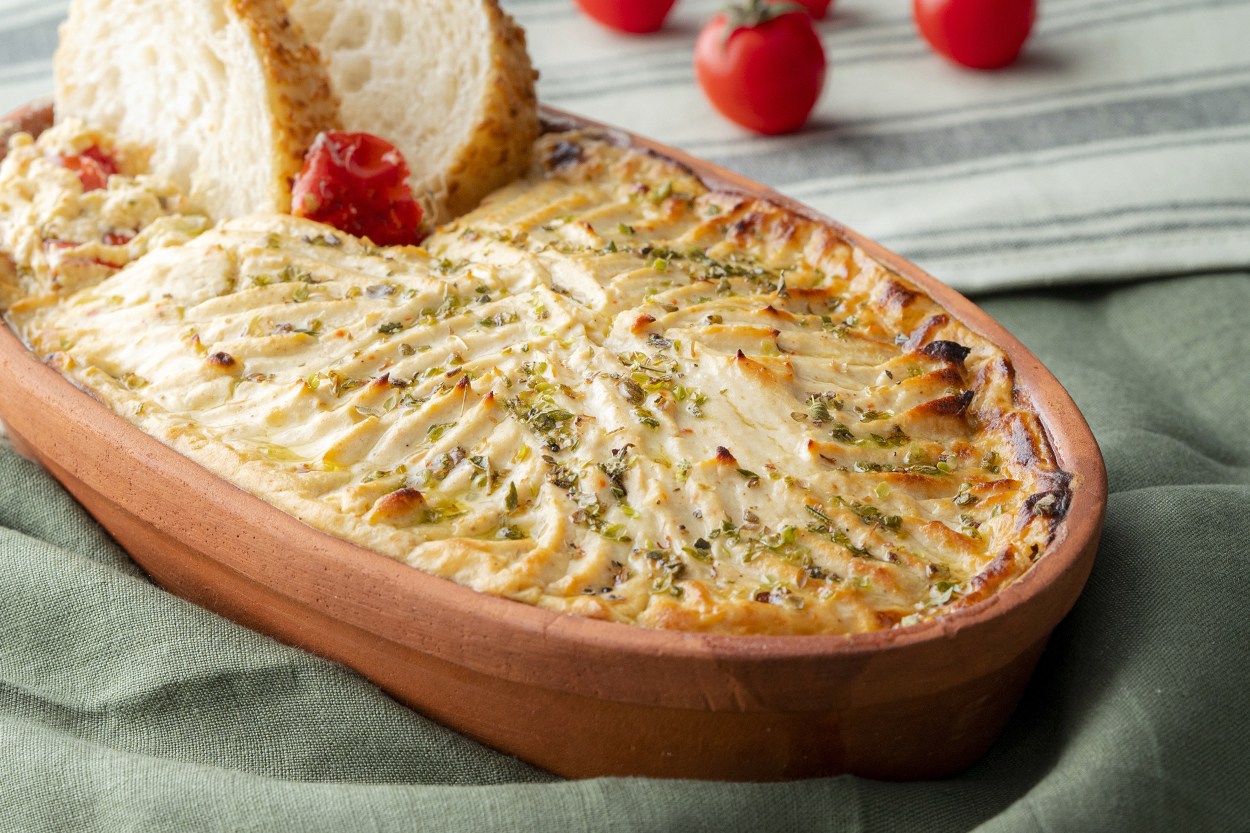 Köz Patlıcanlı Peynir Güveci Tarifi