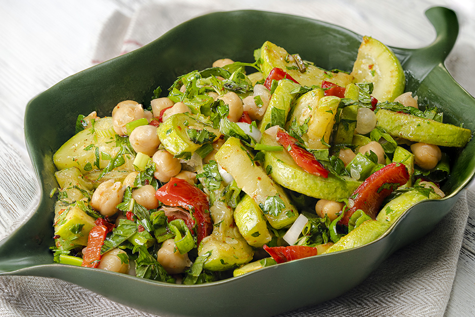 Kabaklı Nohut Salatası Tarifi