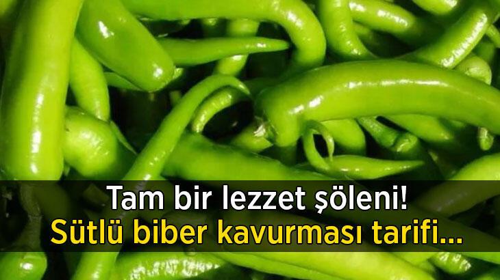 Sütle biber birleşirse ne olur? Damak çatlatan sütlü biber kavurma tarifi…