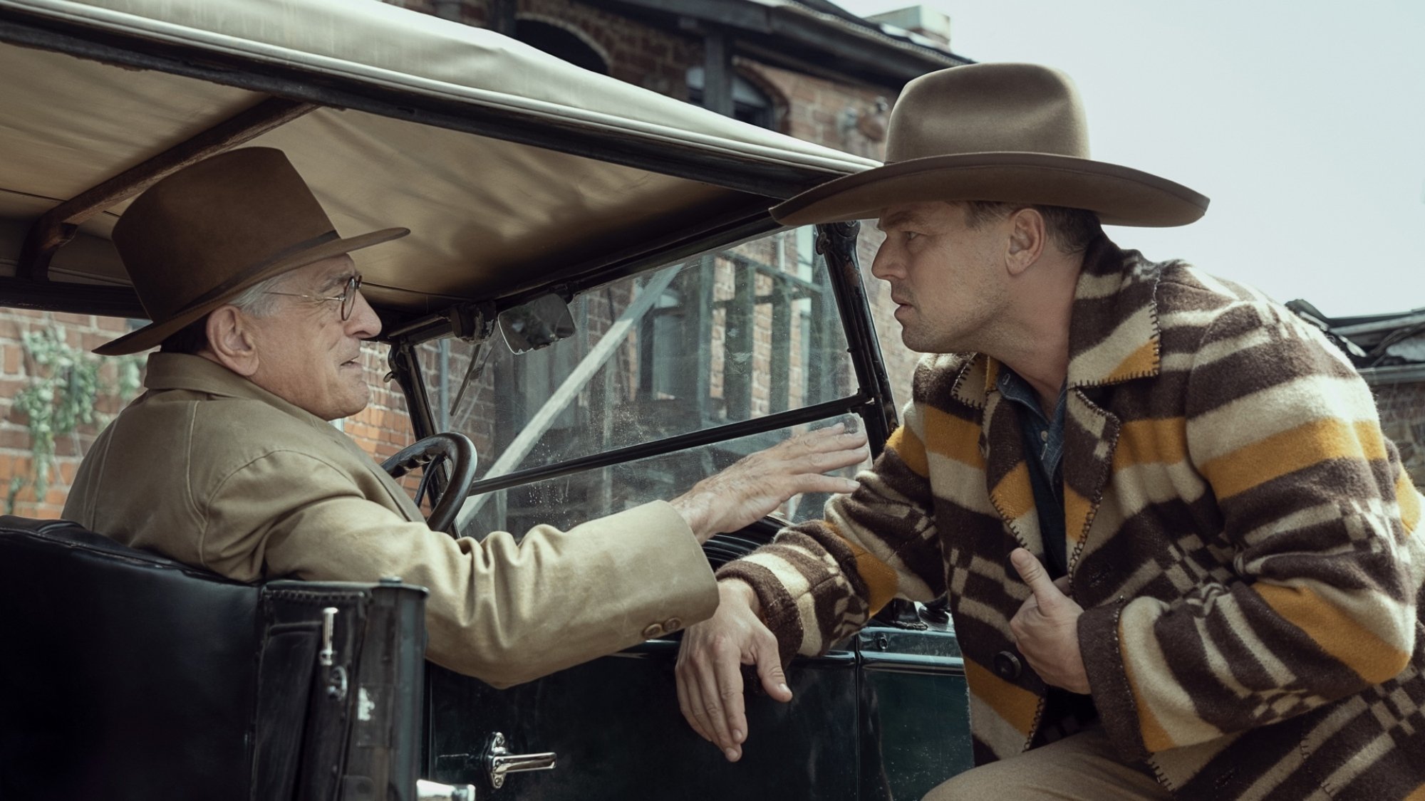 Robert De Niro and Leonardo DiCaprio in "Killers of the Flower Moon."