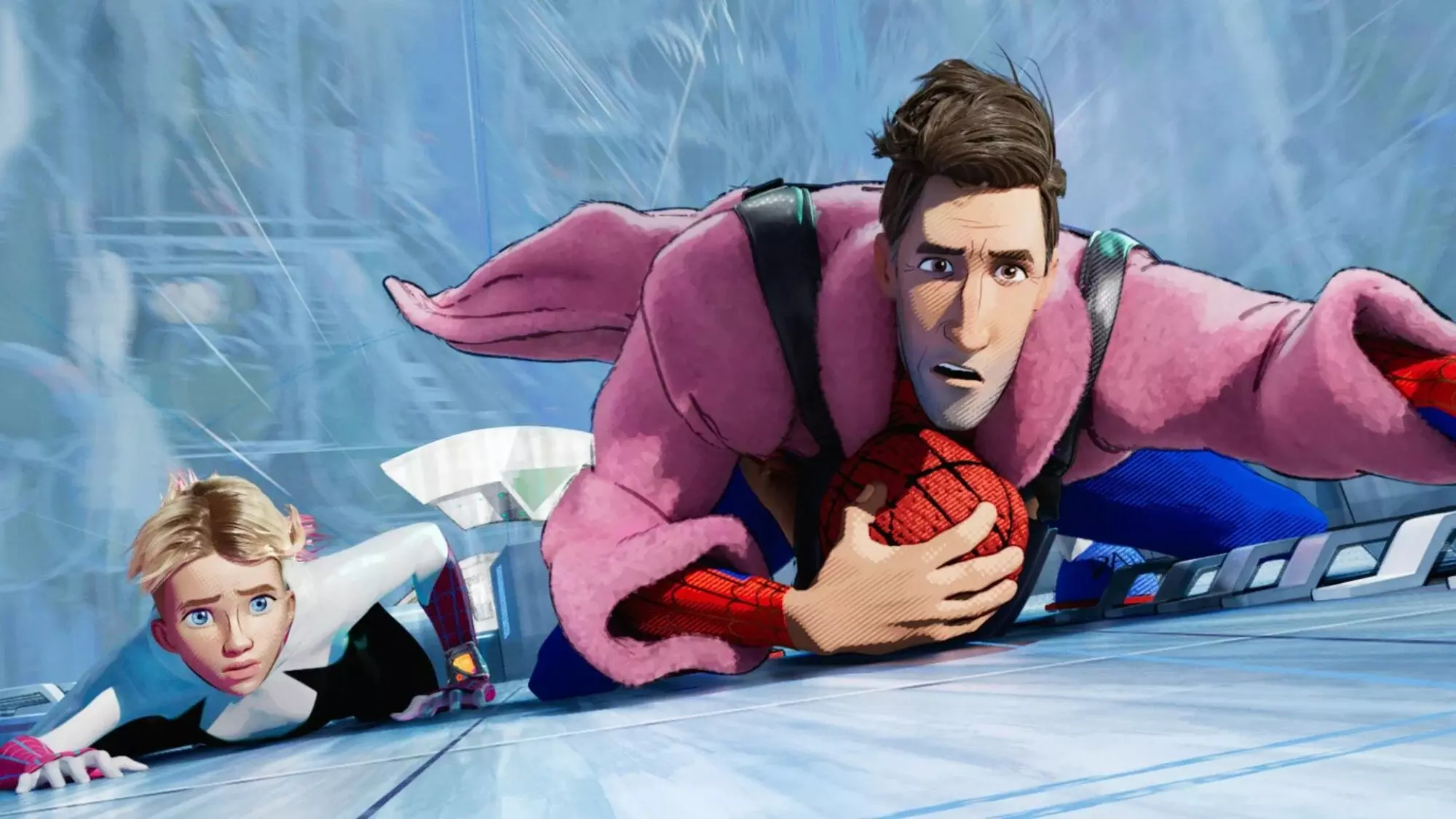 Gwen Stacy and Peter B. Parker in "'Spider-Man: Across The Spider-Verse."