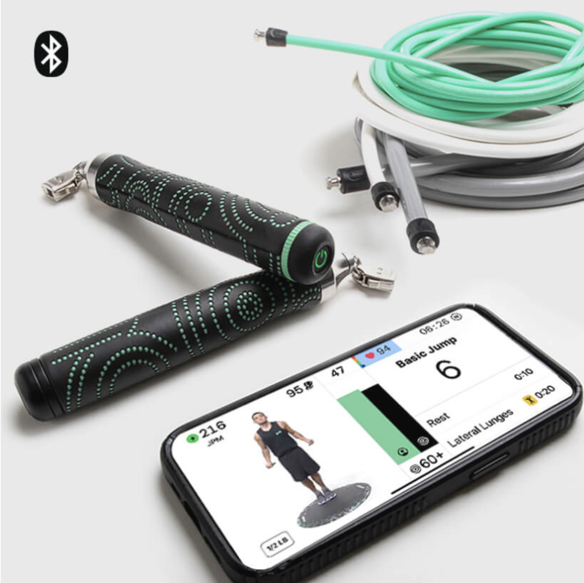 crossrope weighted jump rope with phone app