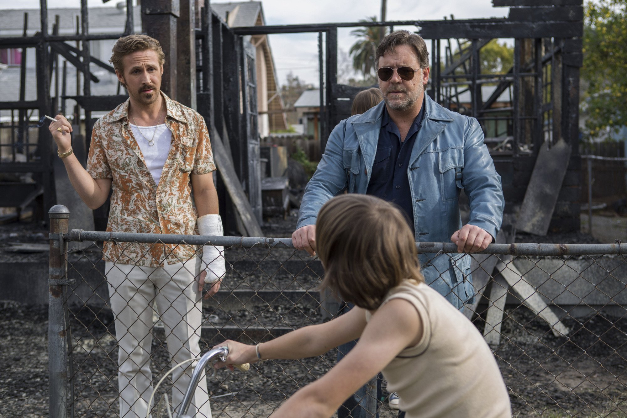 Ryan Gosling, Lance Valentine, Russell Crowe in "The Nice Guys."
