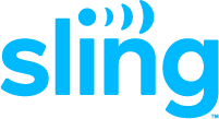 Sling logo with blue font on white background