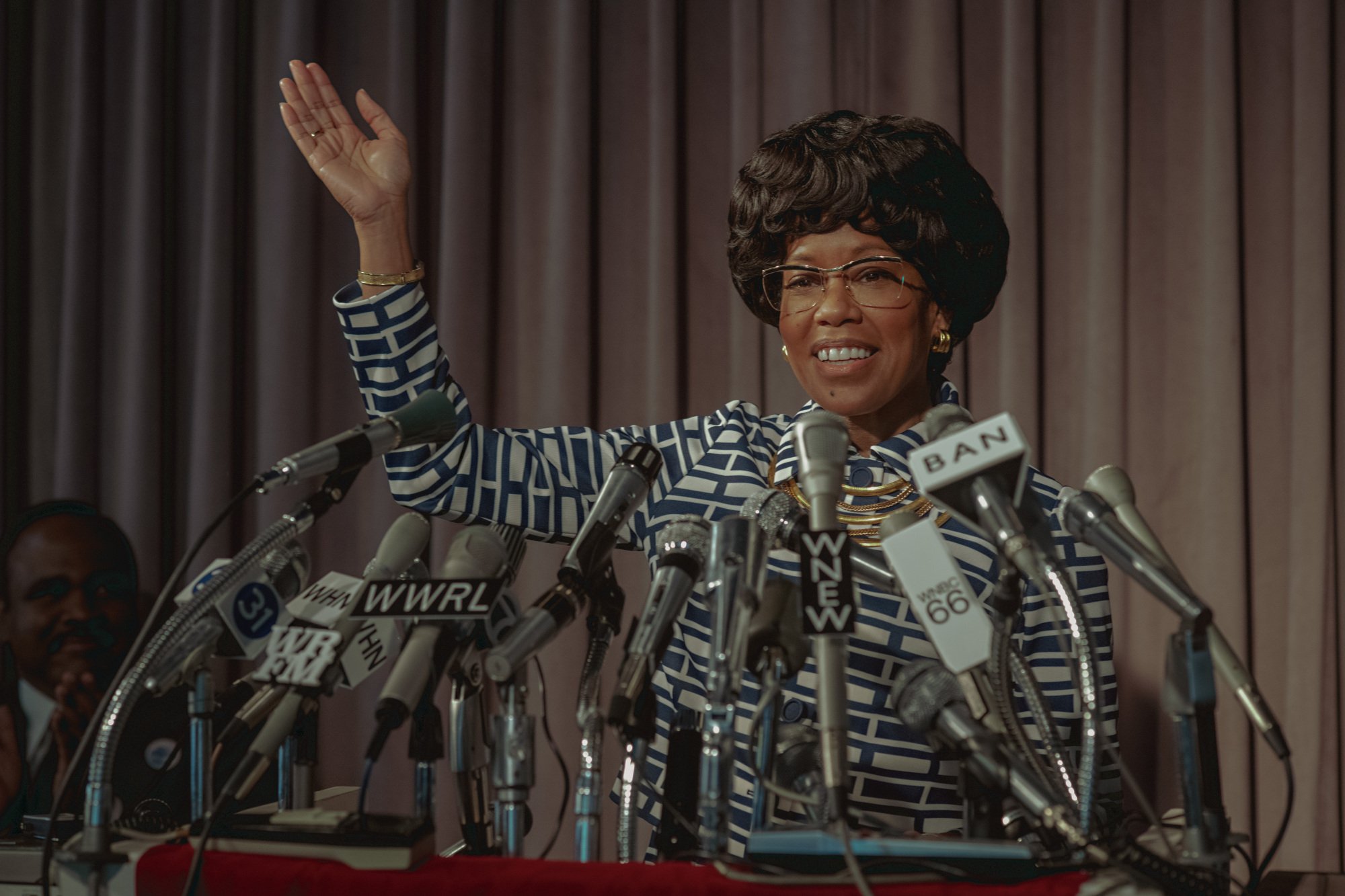 Regina King as Shirley Chisholm in "Shirley."