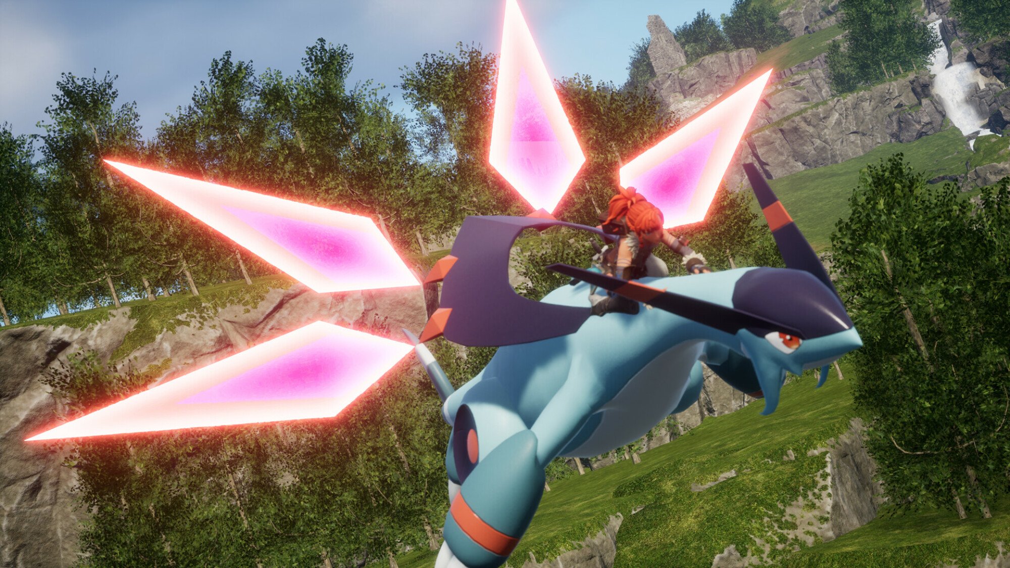 Flying in Palworld