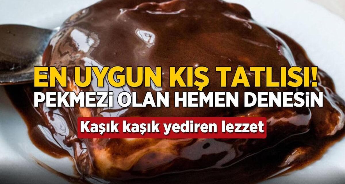 Evde pekmezi olan en uygun kış tatlısını denesin! Kaşık kaşık yediren tarif