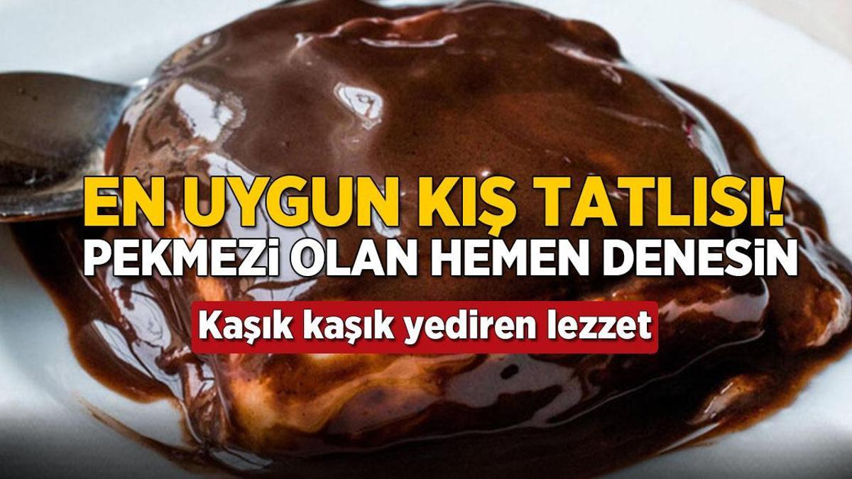 Evde pekmezi olan en uygun kış tatlısını denesin! Kaşık kaşık yediren tarif