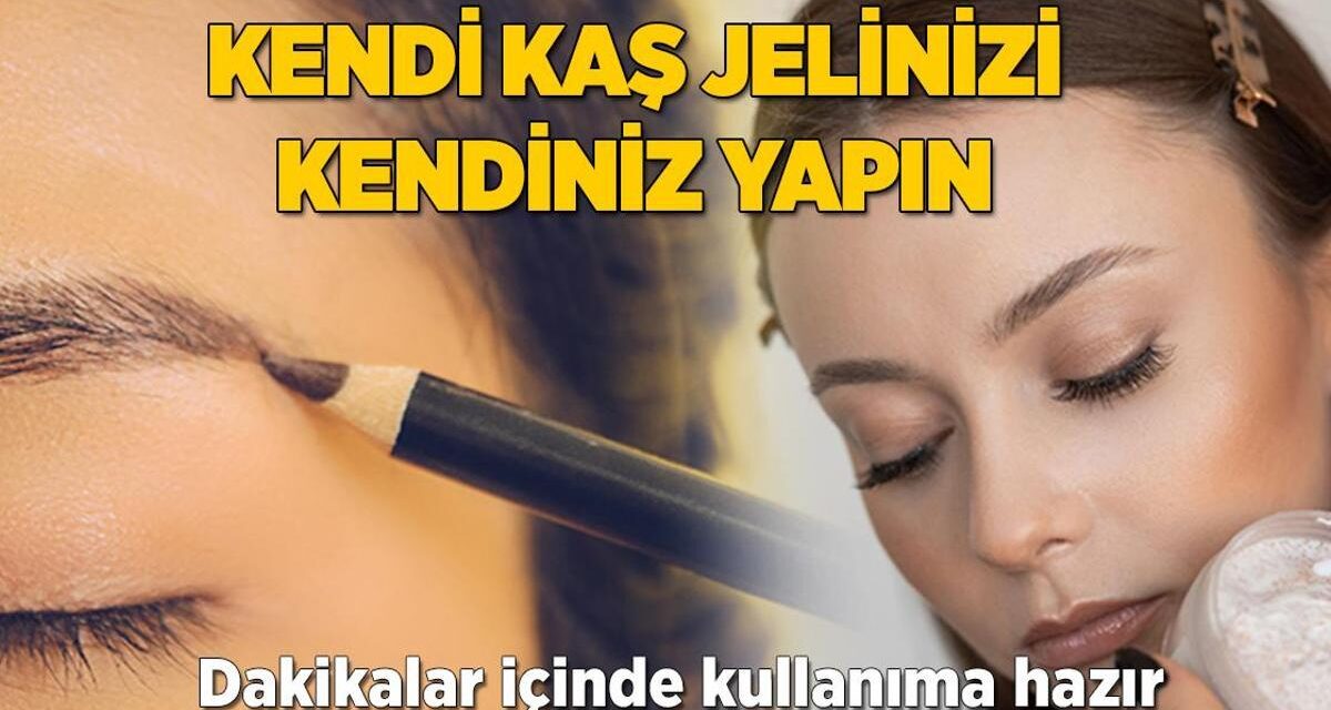 Dakikalar içinde kaş jeli hazırlayın! Doğal sabitleyici, sürdükçe güçlendiriyor