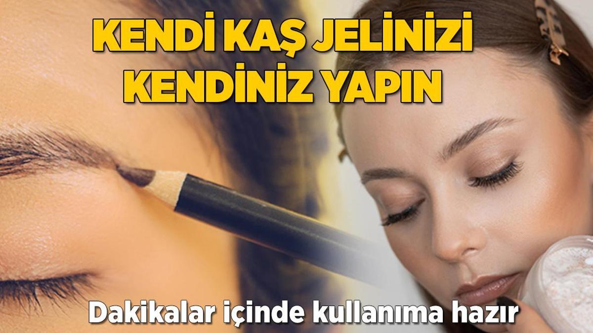 Dakikalar içinde kaş jeli hazırlayın! Doğal sabitleyici, sürdükçe güçlendiriyor