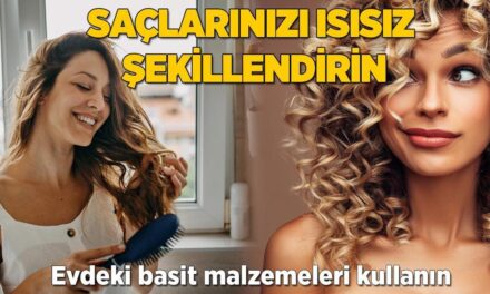 1 gecede ısı kullanmadan saçları kıvır kıvır yapmanın yolu! Birkaç tel toka yeterli