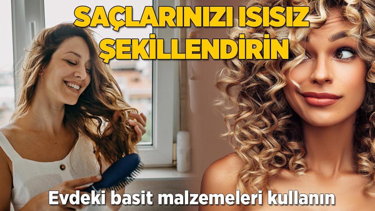 1 gecede ısı kullanmadan saçları kıvır kıvır yapmanın yolu! Birkaç tel toka yeterli