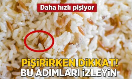 Daha hızlı pişiyor, lapa olmuyor! Tane tane dökülen pilavın sırrını açıklıyoruz