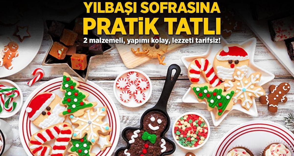 Yılbaşı sofrasına pratik tatlı! 2 malzemeli, yapımı kolay, lezzeti tarifsiz