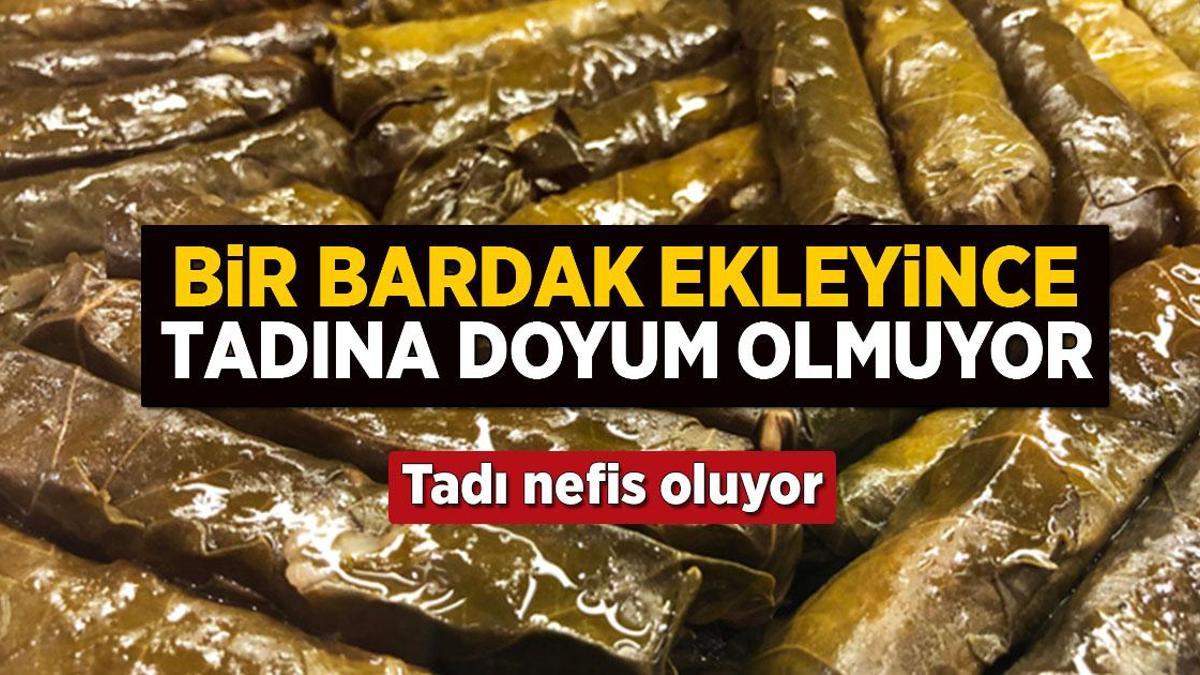 Suyunu süzüp içine 1 bardak ekleyin! Sarmalarınız tencereden mum gibi çıkacak