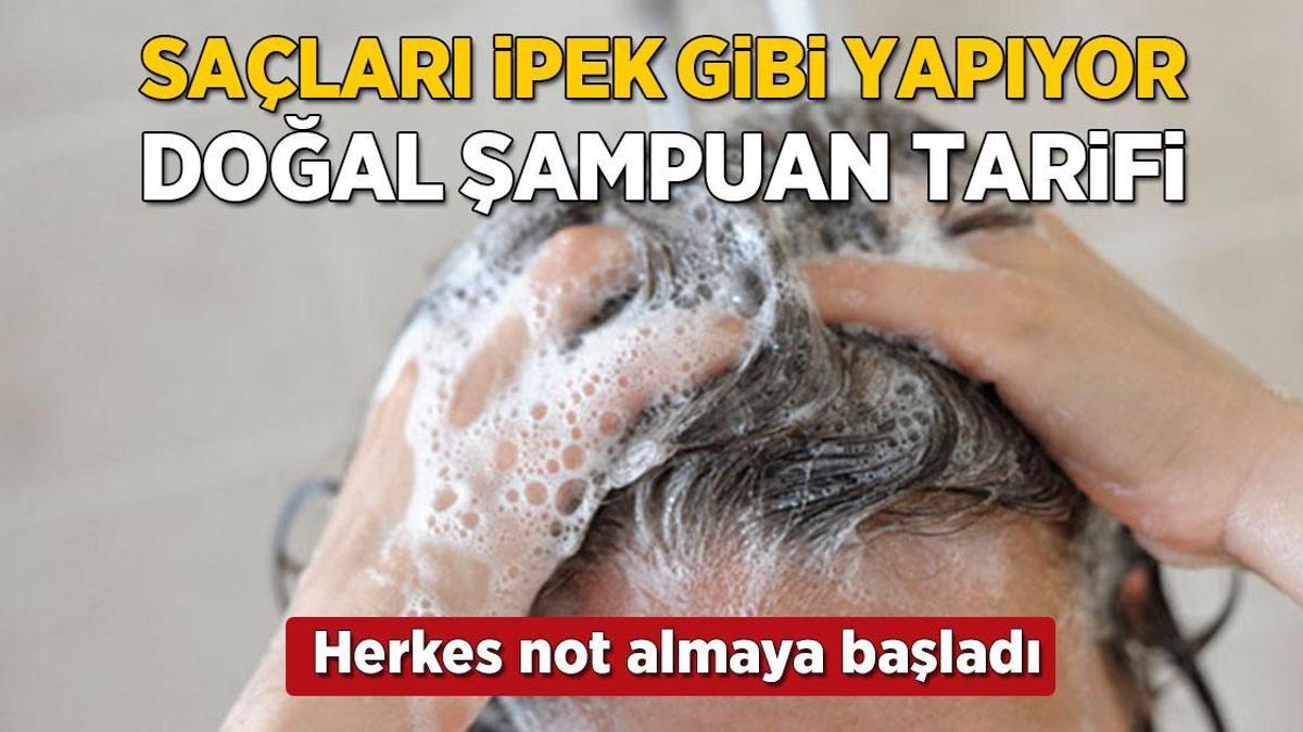Duyanlar tek tek not alıyor! Saçları ipek gibi yapan doğal şampuan, böylesi yok