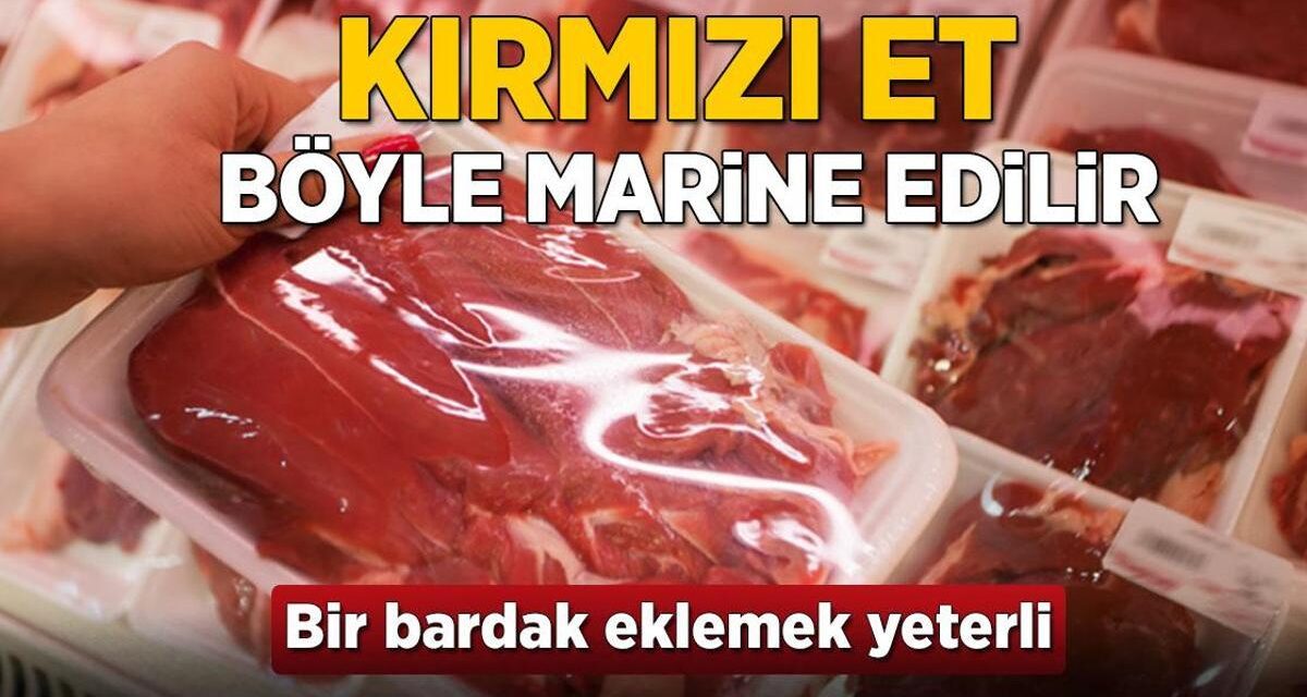 Kırmızı et işte böyle marine edilir! İçi dışı aynı anda pişiyor, lokum gibi oluyor