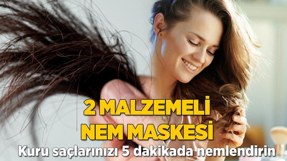 Saçları 5 dakikada nemlendiriyor! Haftada 1 kez yapınca yumuşacık oluyor