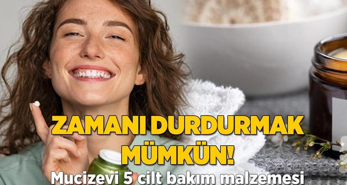 Bu yöntem adeta zamanı durduruyor! Mucizevi 5 cilt bakım malzemesi