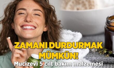 Bu yöntem adeta zamanı durduruyor! Mucizevi 5 cilt bakım malzemesi