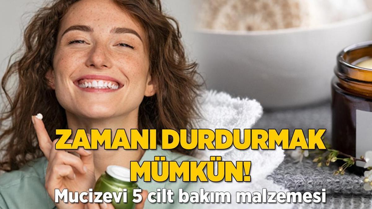 Bu yöntem adeta zamanı durduruyor! Mucizevi 5 cilt bakım malzemesi