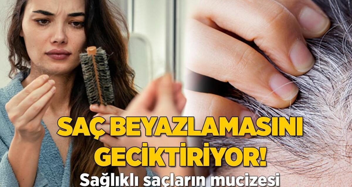 Saç beyazlamasını önlüyor! Sağlıklı saçlar için doğal ilacını kullanın