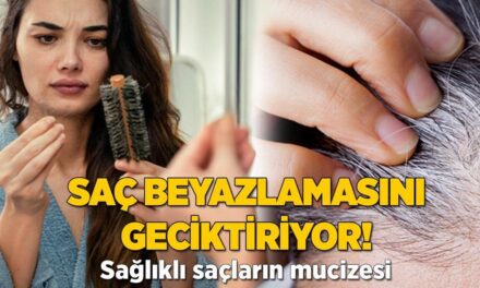 Saç beyazlamasını önlüyor! Sağlıklı saçlar için doğal ilacını kullanın