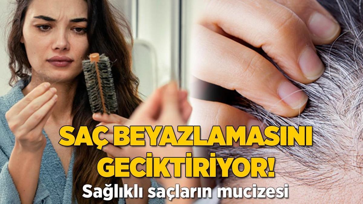 Saç beyazlamasını önlüyor! Sağlıklı saçlar için doğal ilacını kullanın