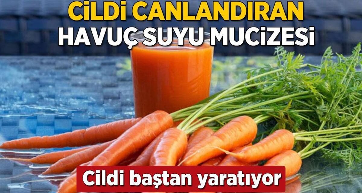 Cildi baştan yaratan mucize havuç suyu! Güneş koruyucu gibi, sivilce de bırakmıyor