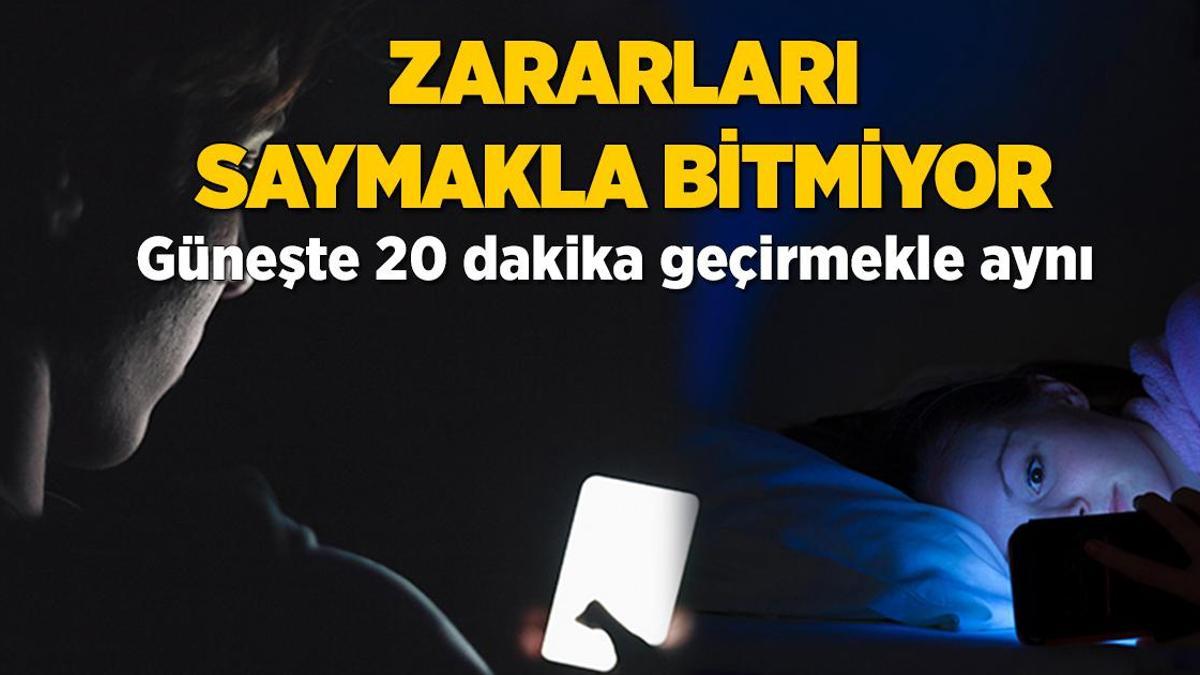 Zararı güneş altında 20 dakika geçirmekle aynı! Mavi ışığın çaresi gece serumu
