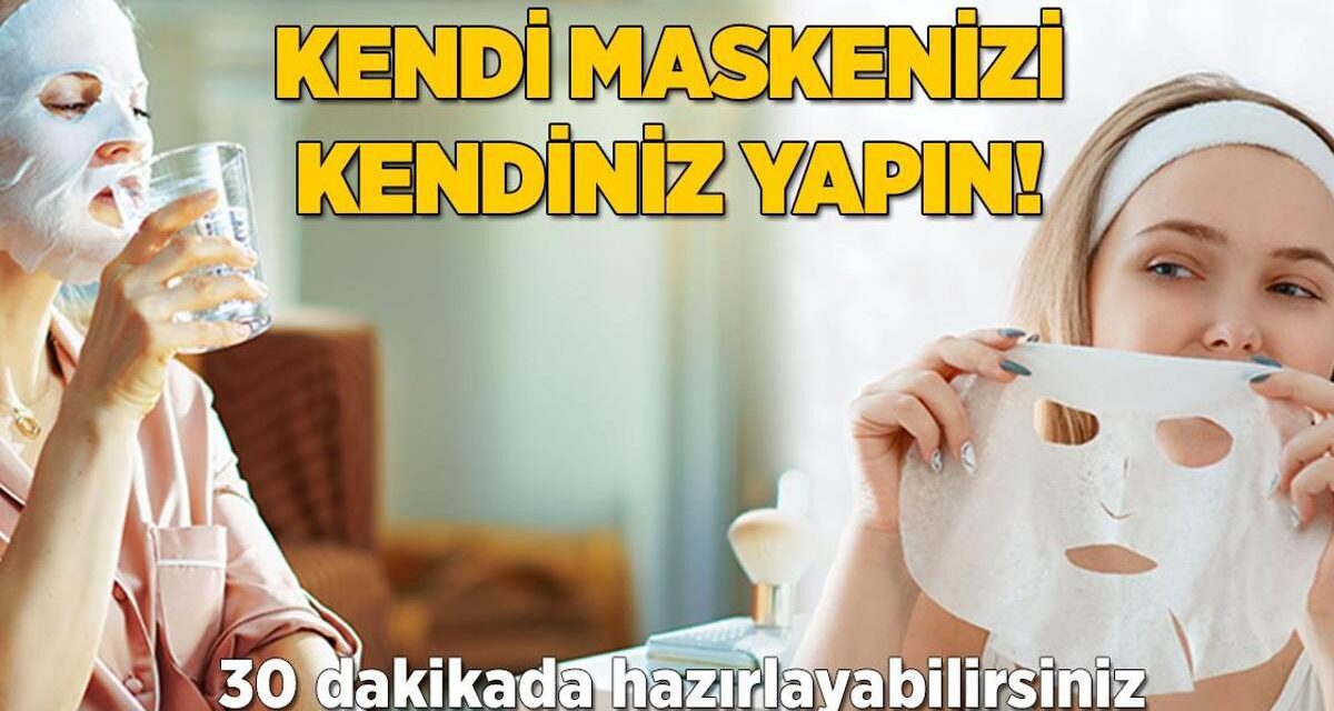 Cildinizi ışıldatacak kağıt maskenizi kendiniz yapın! 30 dakikada hazır