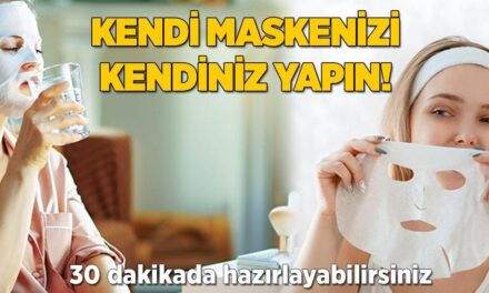 Cildinizi ışıldatacak kağıt maskenizi kendiniz yapın! 30 dakikada hazır