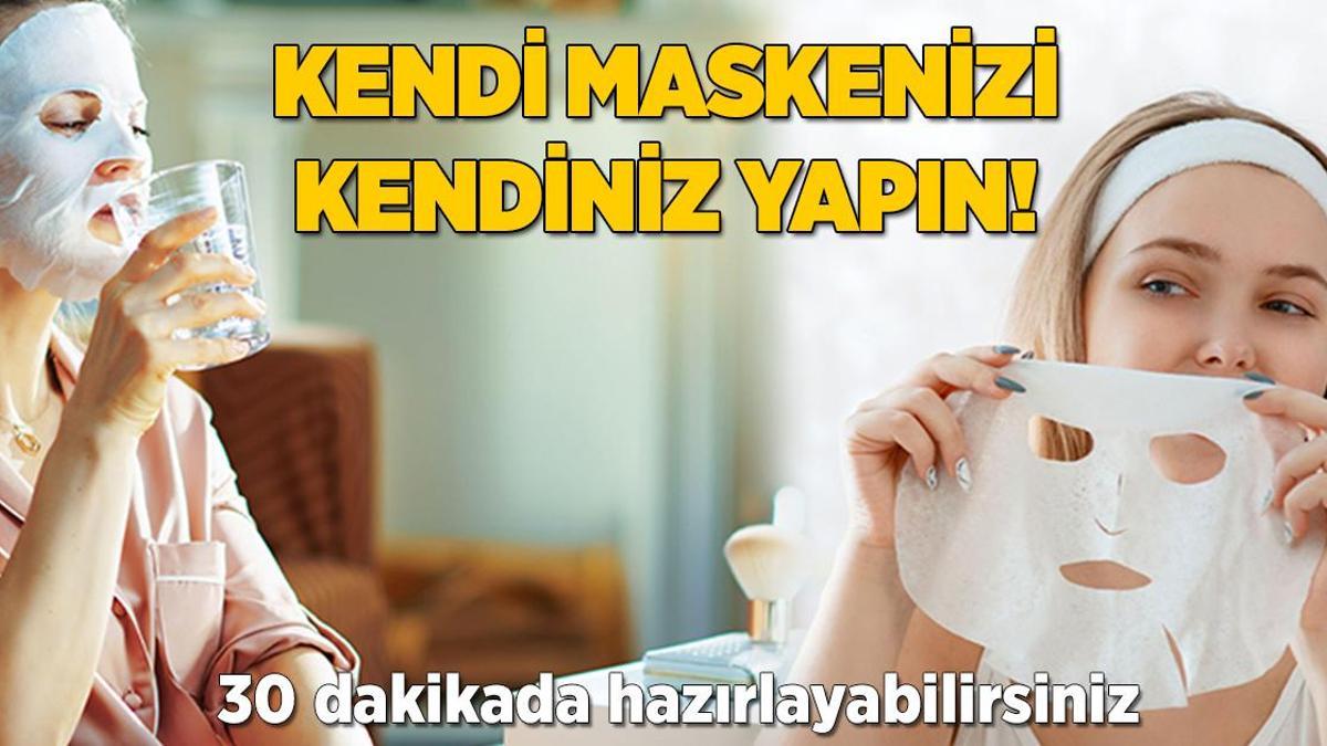 Cildinizi ışıldatacak kağıt maskenizi kendiniz yapın! 30 dakikada hazır