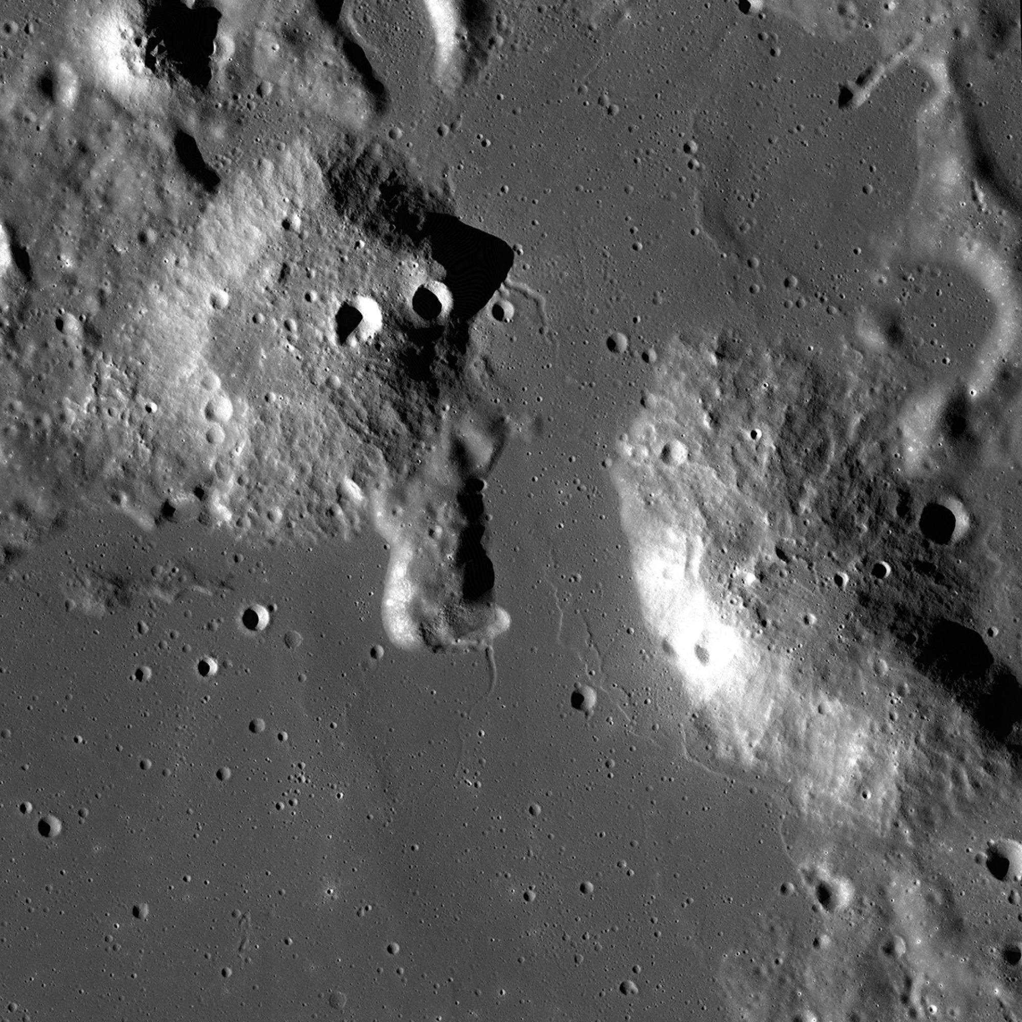 The Gruithuisen Domes on the moon.