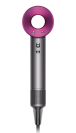 Dyson hair dryer in fuchsia/nickel