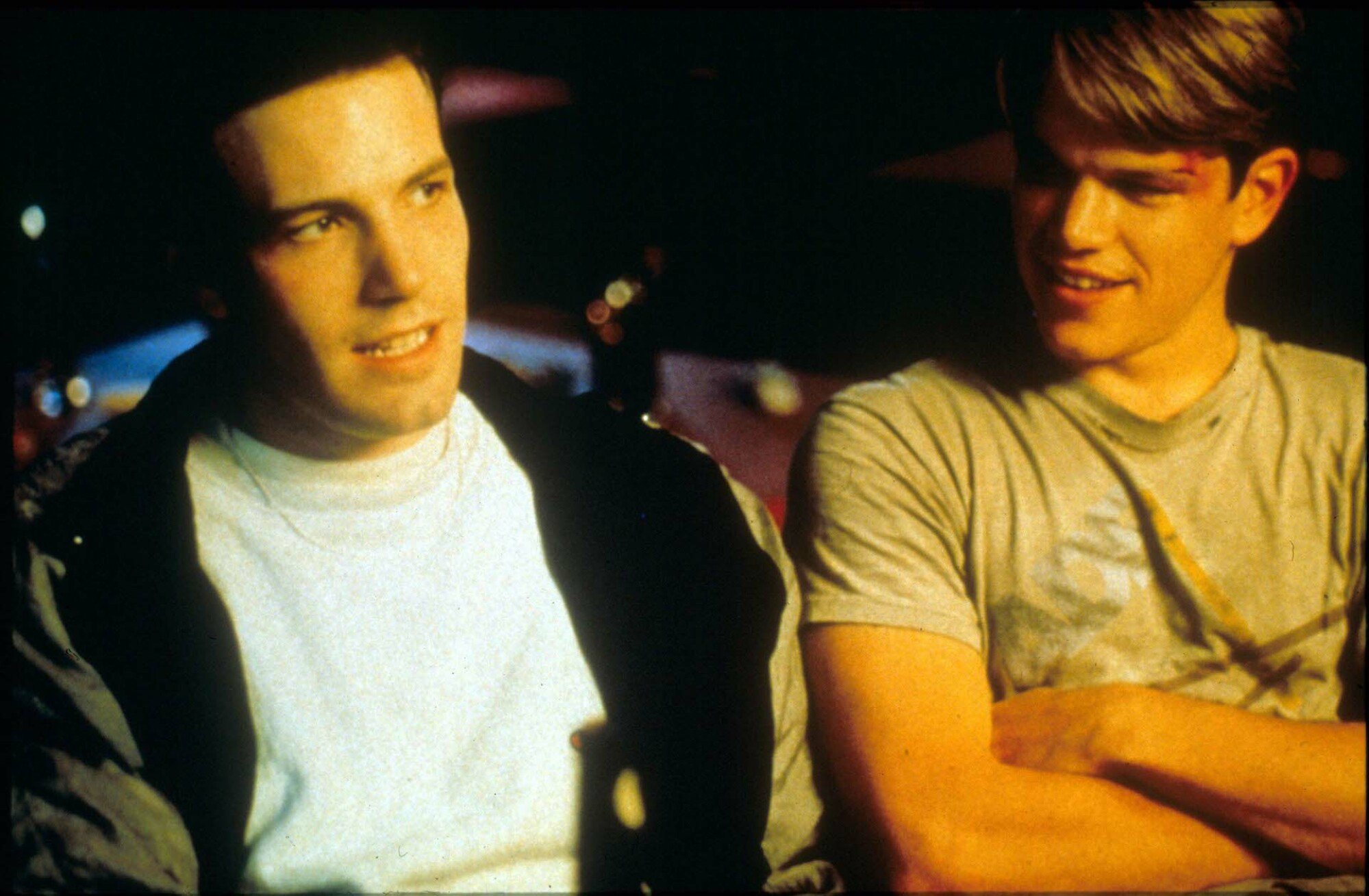 Ben Affleck and Matt Damon play best friends in "Good Will Hunting."