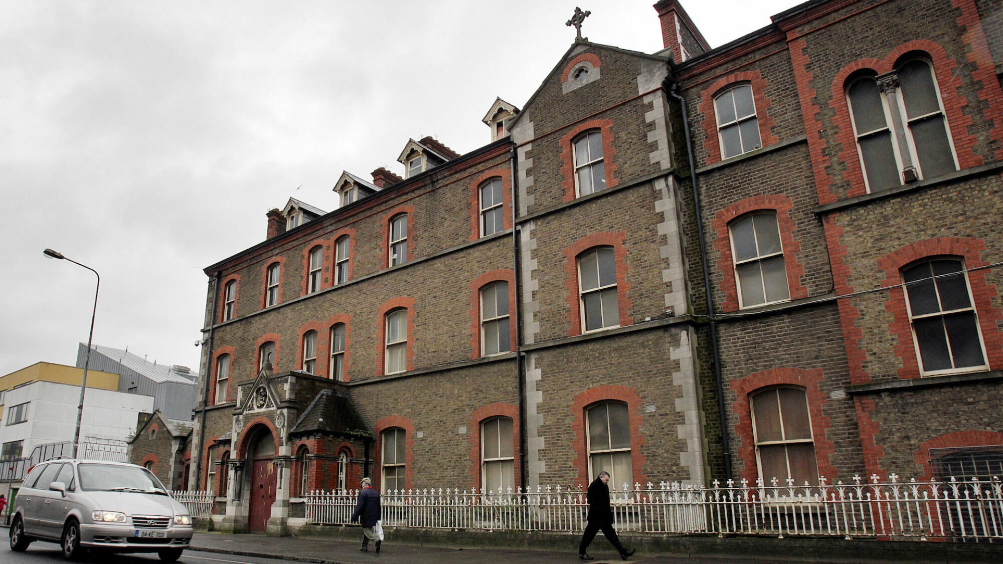 The exterior of the now derelict Sisters of Our Lady of Charity Magdalene Laundry on Sean McDermott St in Dublin.
