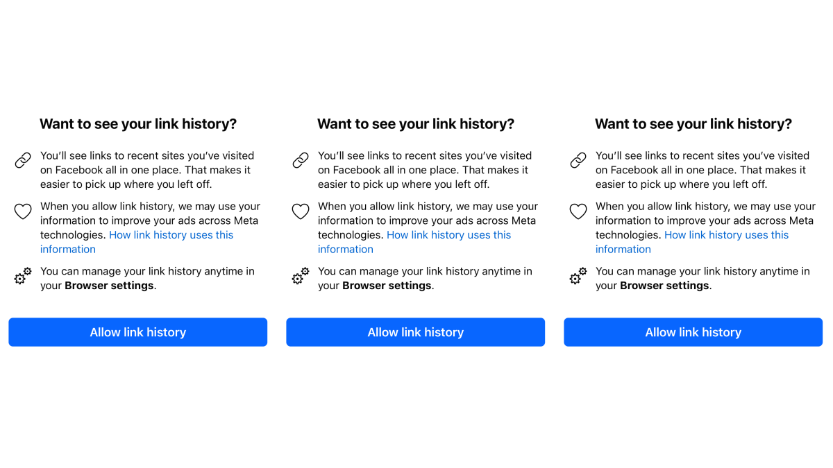 How to enable Link History on Facebook