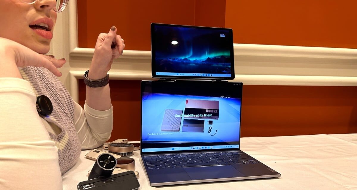 CES 2024: This wacky Lenovo laptop lets you attach a tablet to the lid