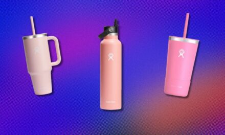 20% off pink Hydroflask bottles, tumblers, and mugs
