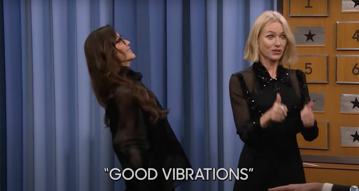 Michelle Yeoh and Naomi Watts playing charades gets very competitive, very fast