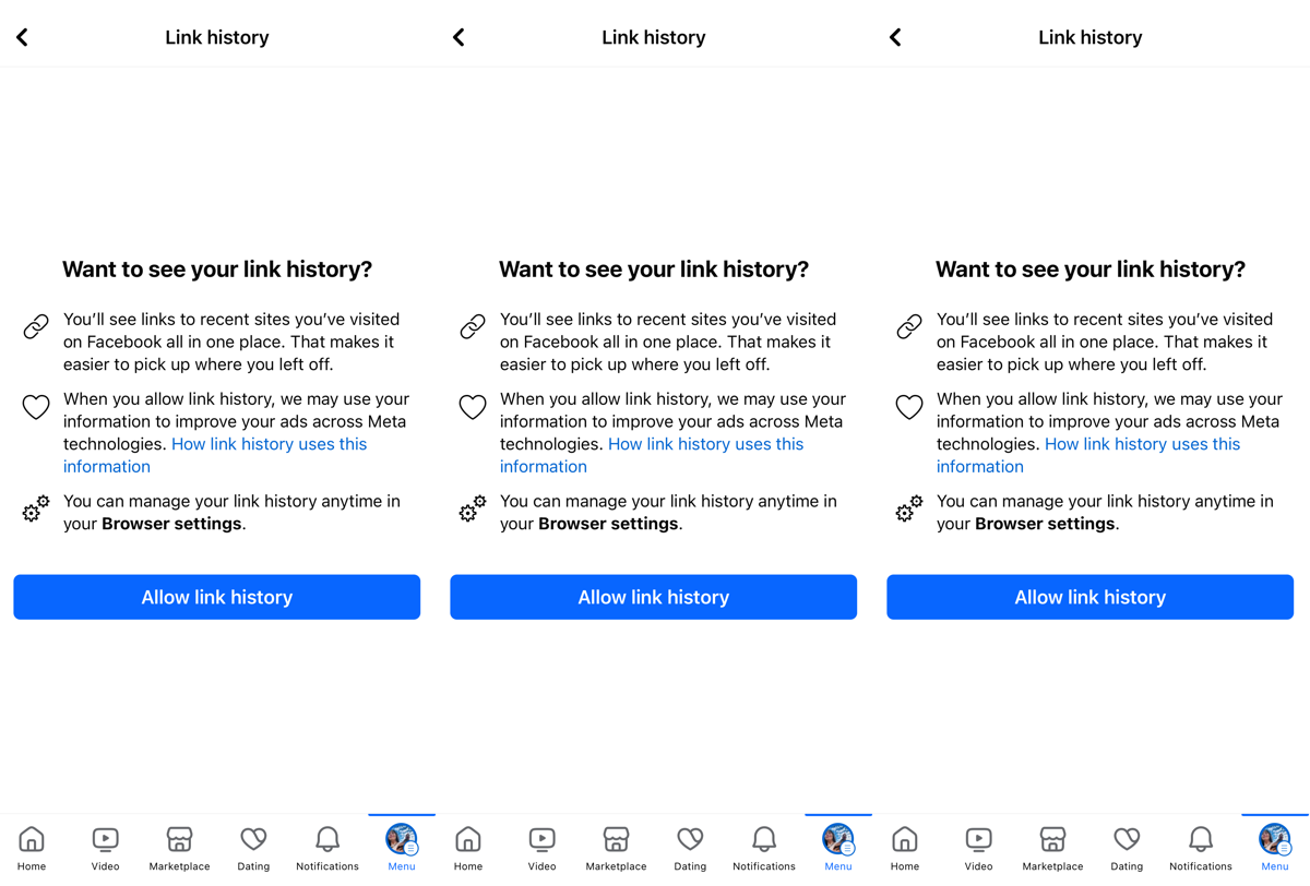 Facebook’ta Bağlantı Geçmişi nasıl açılır? Facebook’ta ziyaret geçmişi ayarları